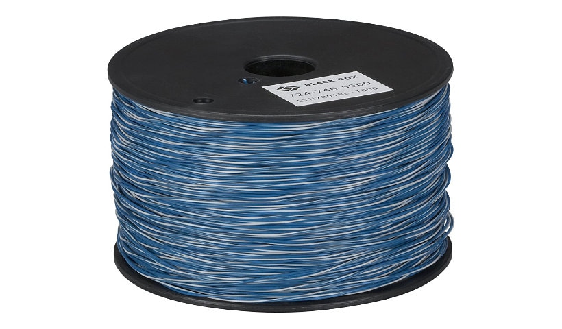 Black Box CAT5 Cross-Connect Wire - bulk cable - 1000 ft - white, blue