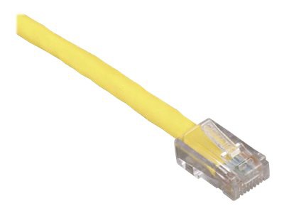 Black Box 10ft Yellow Cat5 CAT5e UTP Patch Cable, 350Mhz, No Boot, 10'