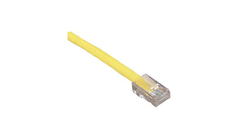 Black Box 10ft Yellow Cat5 CAT5e UTP Patch Cable, 350Mhz, No Boot, 10'