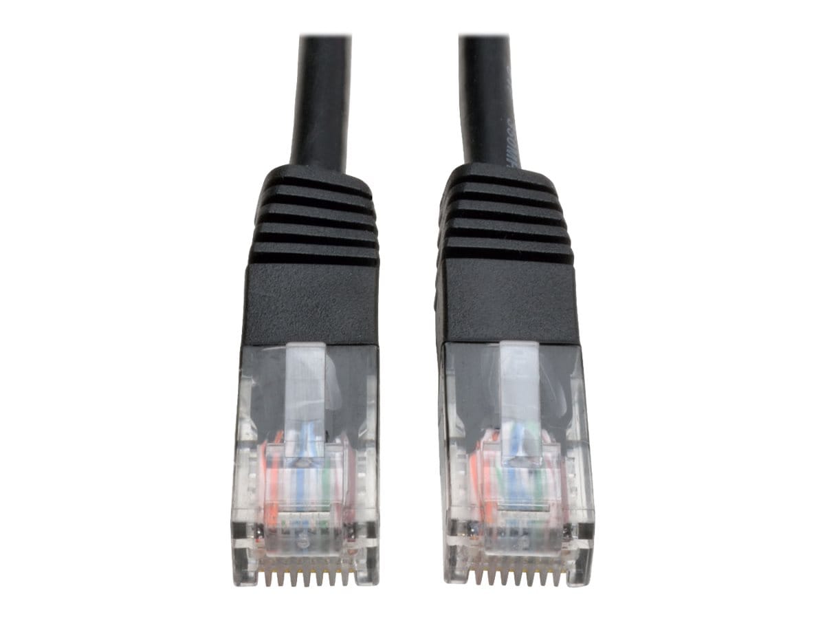 Tripp Lite 2ft Cat5e / Cat5 350MHz Molded Patch Cable RJ45 M/M Black 2'