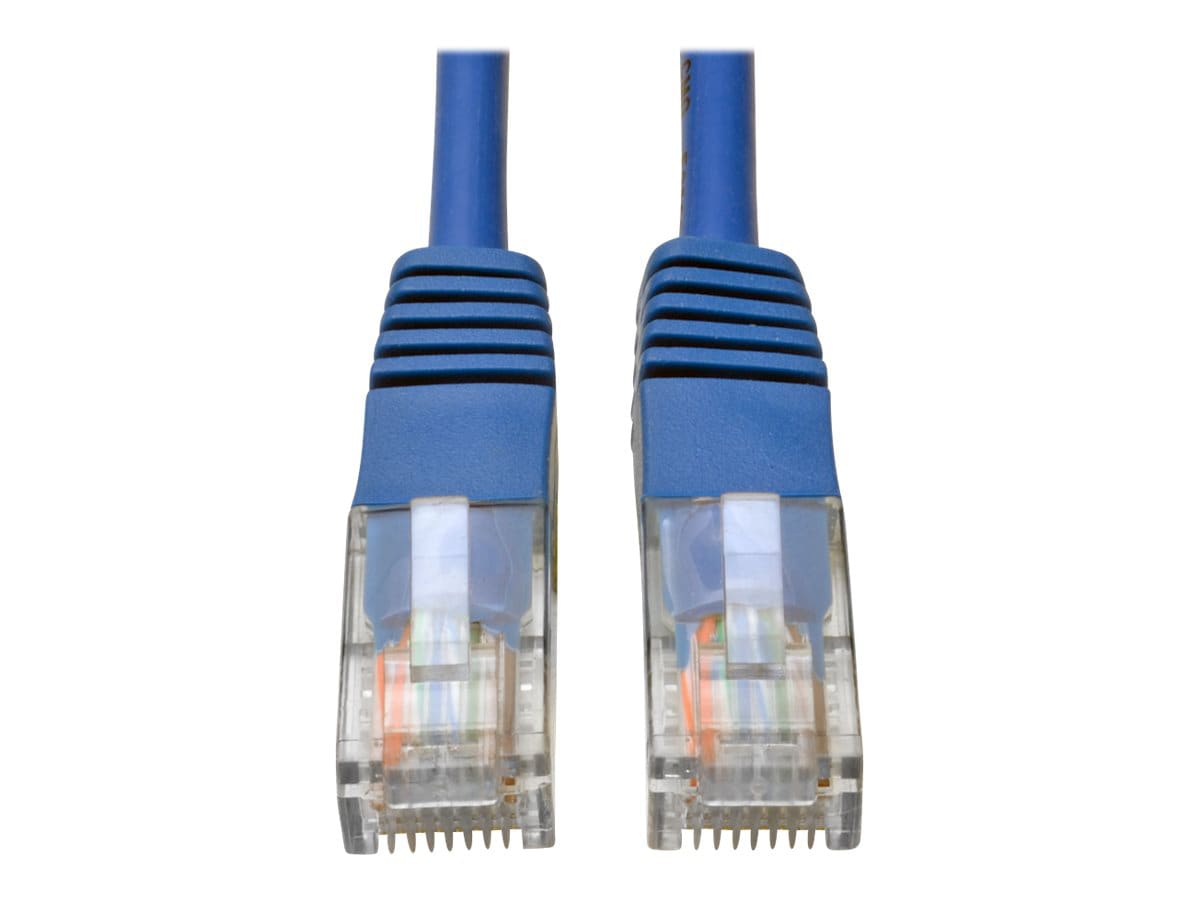 Tripp Lite 2ft Cat5e / Cat5 350MHz Molded Patch Cable RJ45 M/M Blue 2'