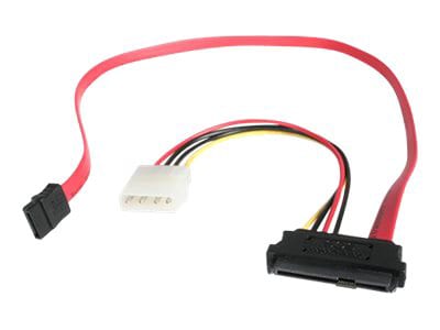 StarTech.com 18in SAS 29 Pin to SATA Cable with LP4 Power