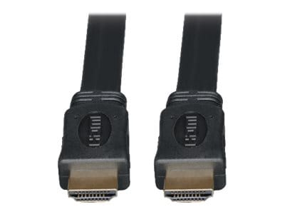 Eaton Tripp Lite Series High-Speed HDMI Flat Cable, Digital Video with Audio, UHD 4K (M/M), Black, 10 ft. (3,05 m) -