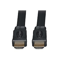 Eaton Tripp Lite Series High-Speed HDMI Flat Cable, Digital Video with Audio, UHD 4K (M/M), Black, 10 ft. (3.05 m) -