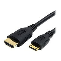 StarTech.com 6ft Mini HDMI to HDMI Cable with Ethernet, 4K 30Hz High Speed Mini HDMI 1.4 (Type-C) Device to HDMI Adapter