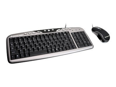IOGEAR Compact Desktop Combo GKM502 - Desktop - Keyboard & Mouse