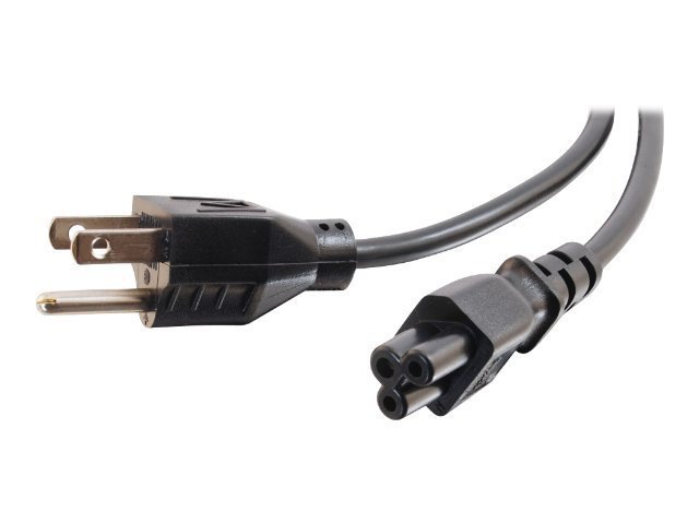 C2G 6ft Laptop Power Cord - 18 AWG - NEMA 5-15P to IEC320C5 - power cable - IEC 60320 C5 to NEMA 5-15 - 1.83 m