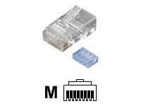 Black Box Premium 50mu CAT6 RJ45 Unshielded Connector w/Load Bar 100-Pack