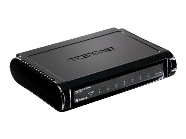 TRENDnet 8-Port Unmanaged 10/100 Mbps GREENnet Ethernet Desktop Switch; TE1