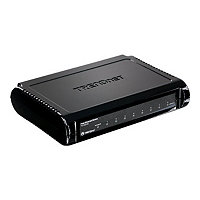 TRENDnet 8-Port Unmanaged 10/100 Mbps GREENnet Ethernet Desktop Switch; TE100-S8; 8 x 10/100 Mbps Ethernet Ports; 1.6