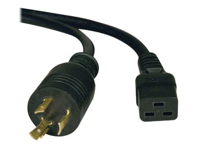 Eaton Tripp Lite Series Power Cord, C19 to NEMA L6-20 - Heavy-Duty, 20A, 250V, 12 AWG, 10 ft. (3.05 m), Black - power