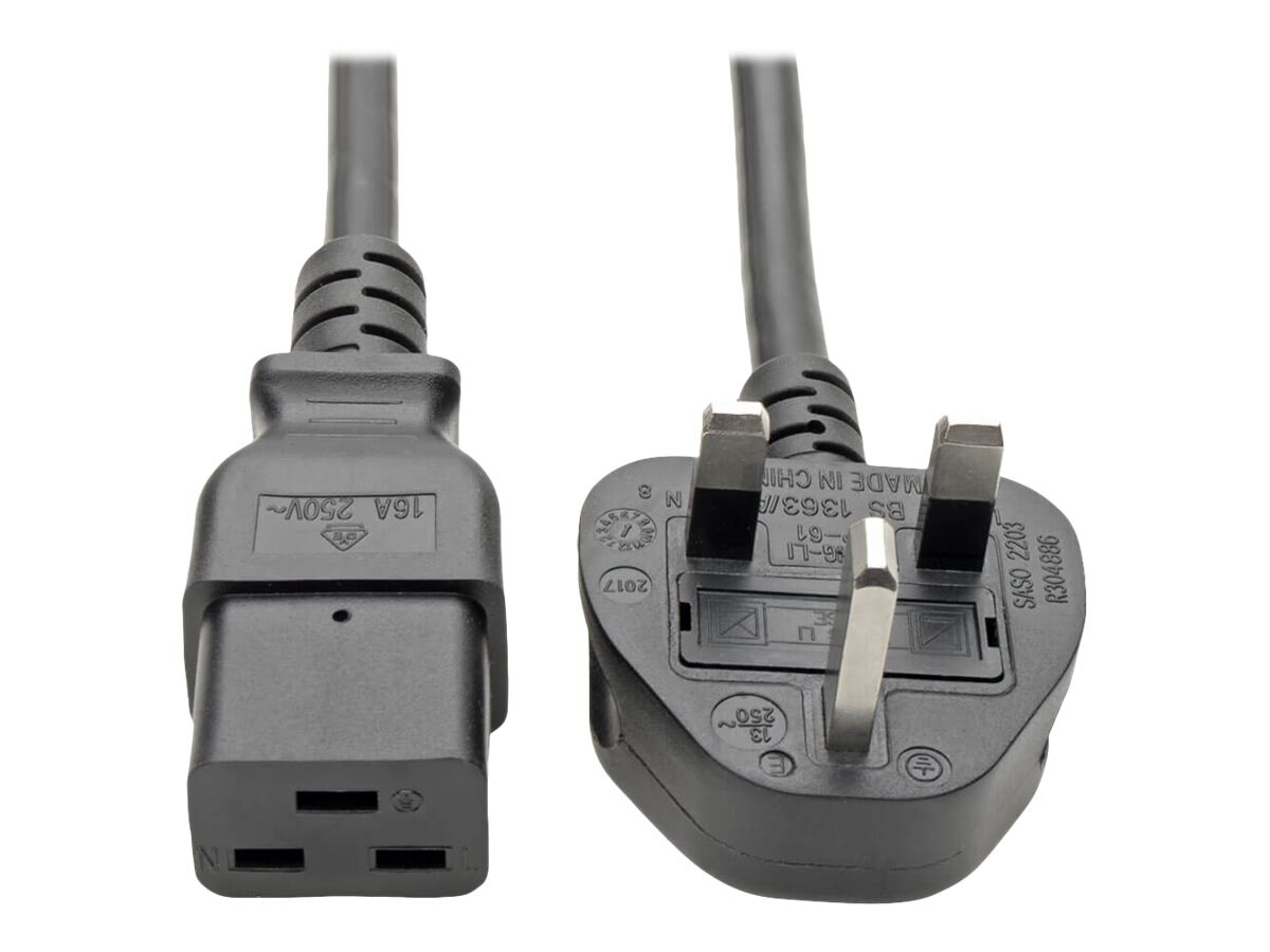 Tripp Lite Standard Uk Computer Power Cord 13a C19 To Bs 1363 Uk Plug 8