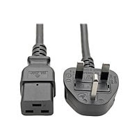 Tripp Lite Standard UK Computer Power Cord 13A C19 to BS-1363 UK Plug 8'