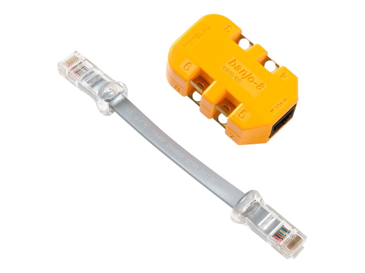 Fluke Networks 8-wire in-Line Modular Adapter with K-Plug - modular adapter