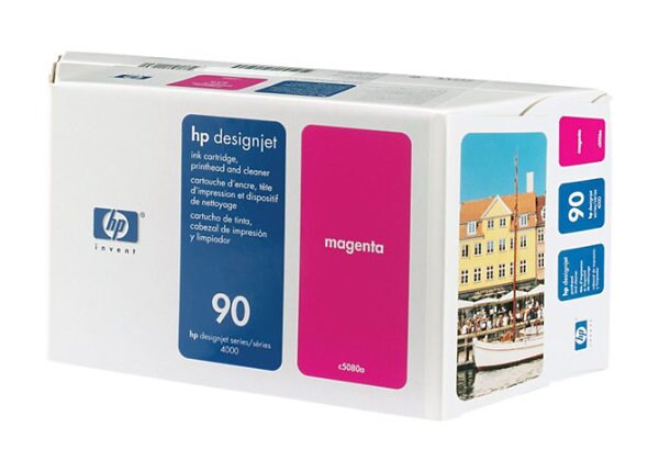 HP 90 Magenta Value Pack (C5080A) Cartridge, Printerhead and Cleaner