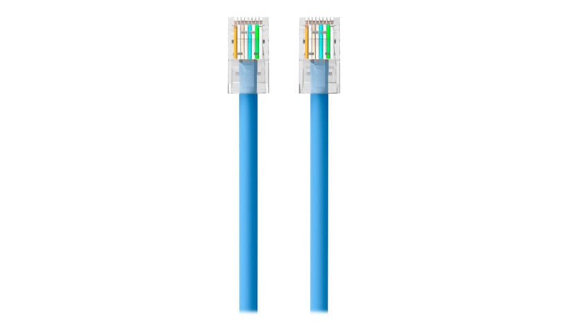 Belkin Cat6 10ft Blue Ethernet Patch Cable, No Boot, UTP, 24 AWG, RJ45, M/M, 10'