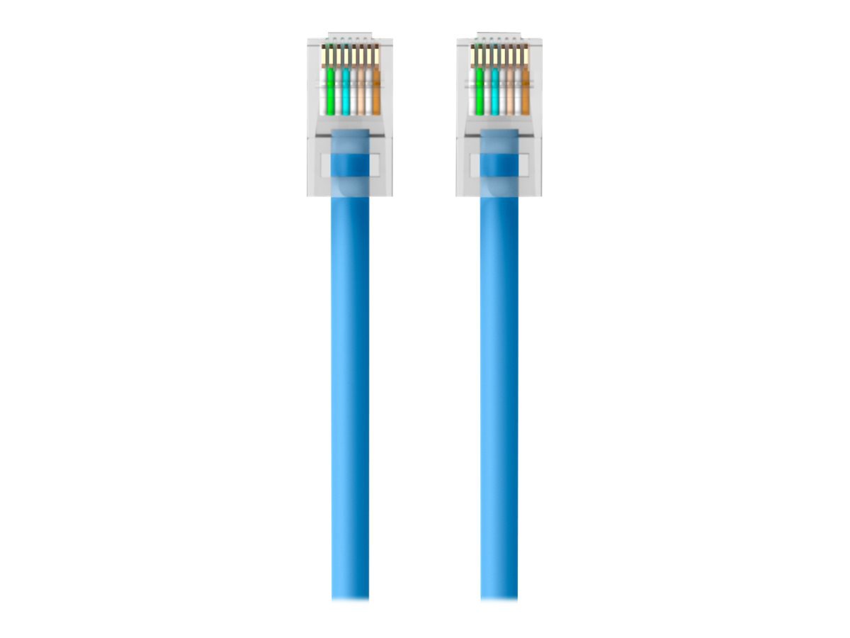 Thumbnail 3 of 8 for Belkin Cat6 10ft Blue Ethernet Patch Cable, No Boot, UTP, 24 AWG, RJ45, M/M, 10'