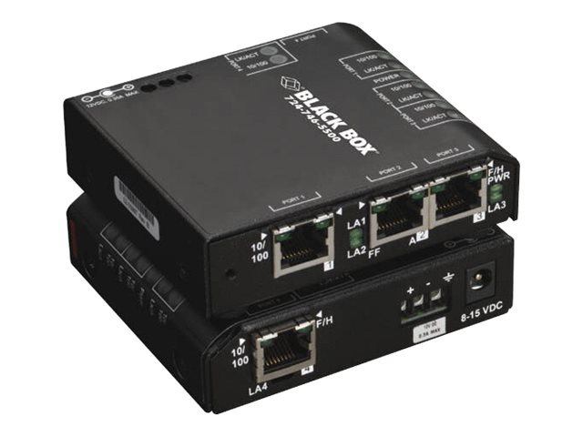 Black Box Convenient Switch Hardened 24 VDC - switch - 4 ports