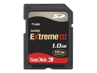 SanDisk Extreme III - flash memory card - 1 GB - SD