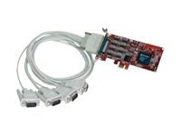 Comtrol RocketPort EXPRESS Quadcable DB9 - serial adapter - PCIe - RS-232/422/485 x 4