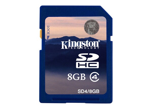 Kingston - flash memory card - 8 GB - SDHC