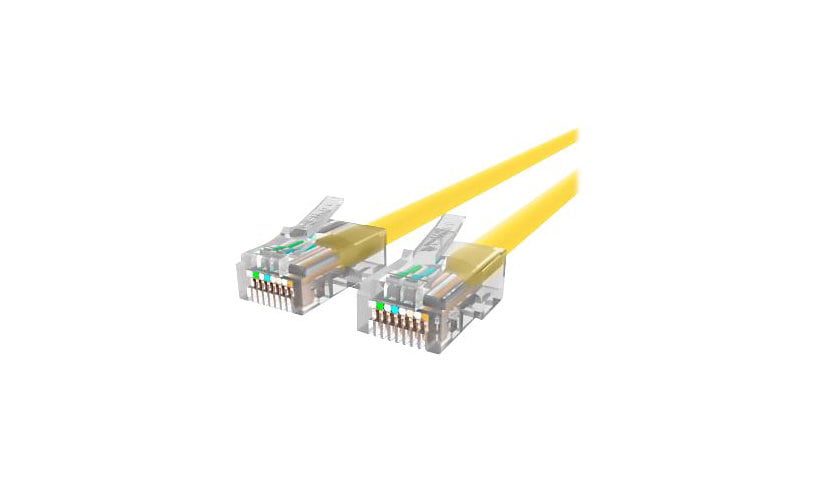 Belkin Cat6 5ft Yellow Ethernet Patch Cable, No Boot, UTP, 24 AWG, RJ45, M/M, 5'