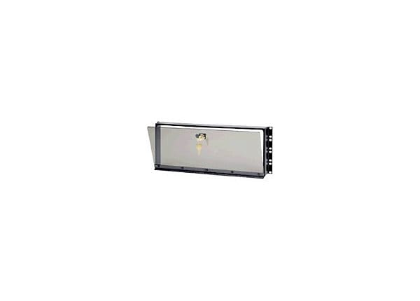 Middle Atlantic 2RU Fixed Security Cover with Hinged Plexi Door