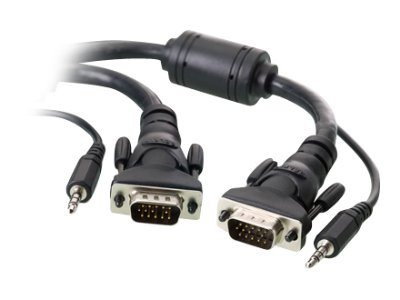 Belkin SVGA/VGA 3.5mm Audio Monitor Cable HD15 TO HD15 M/M VGA/Audio 10ft
