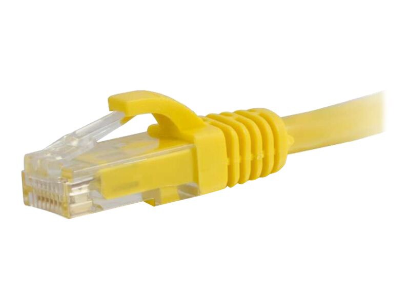 C2G 10ft Cat5e Ethernet Cable - 350 MHz - Snagless - Yellow - cordon de raccordement - 3 m - jaune