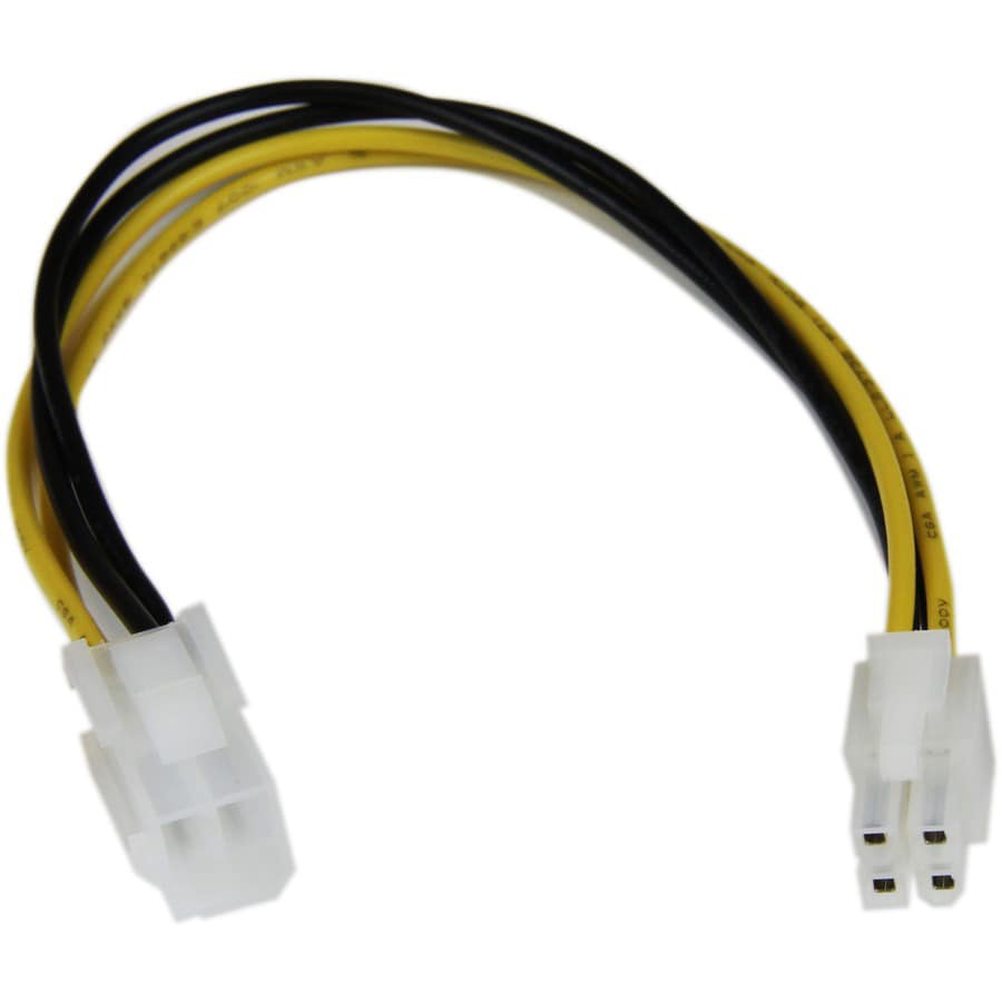 StarTech.com 8in 4 Pin P4 CPU Power Extension - Power Extension Cable