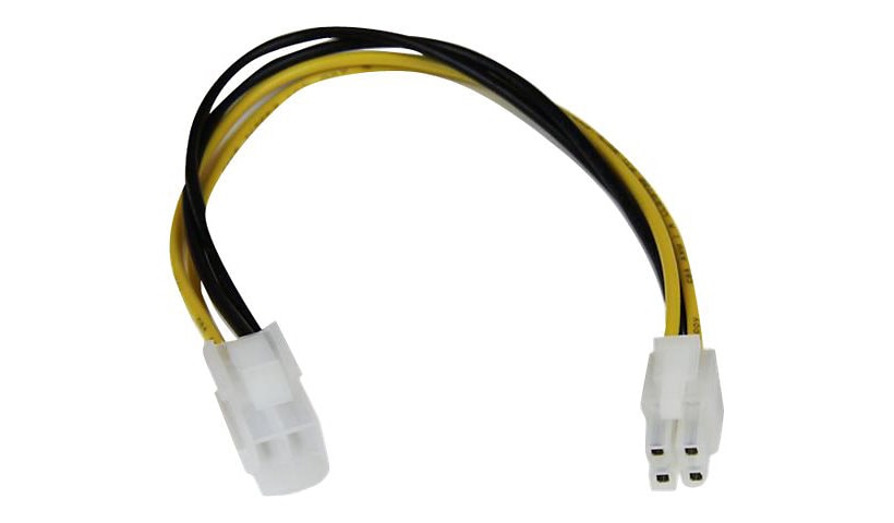 StarTech.com 8in 4 Pin P4 CPU Power Extension - Power Extension Cable