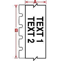 Brady B-439 - labels - matte - 1 roll(s) - Roll (0.5 in x 50 ft)