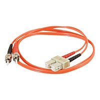 C2G 1m SC-ST 62.5/125 OM1 Duplex Multimode PVC Fiber Optic Cable - Orange - patch cable - 1 m - orange