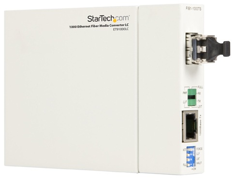 StarTech.com 1000 Mbps Gigabit Ethernet Multi Mode Fiber Media Converter LC 550 m - media converter