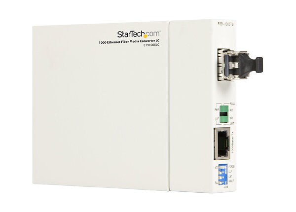 StarTech.com 1000 Mbps Gigabit Ethernet Multi Mode Fiber Media Converter LC 550 m - media converter