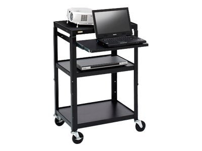 Bretford Basics Adjustable Projector Cart A2642NS - cart - for projector / notebook - black powder