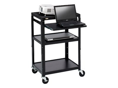 Bretford Basics Adjustable Projector Cart A2642NS-E5 - cart - for projector / notebook - black powder