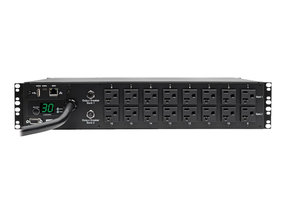 Tripp Lite PDU Switched 120V 30A 5-15/20R 16 Outlet 2URM