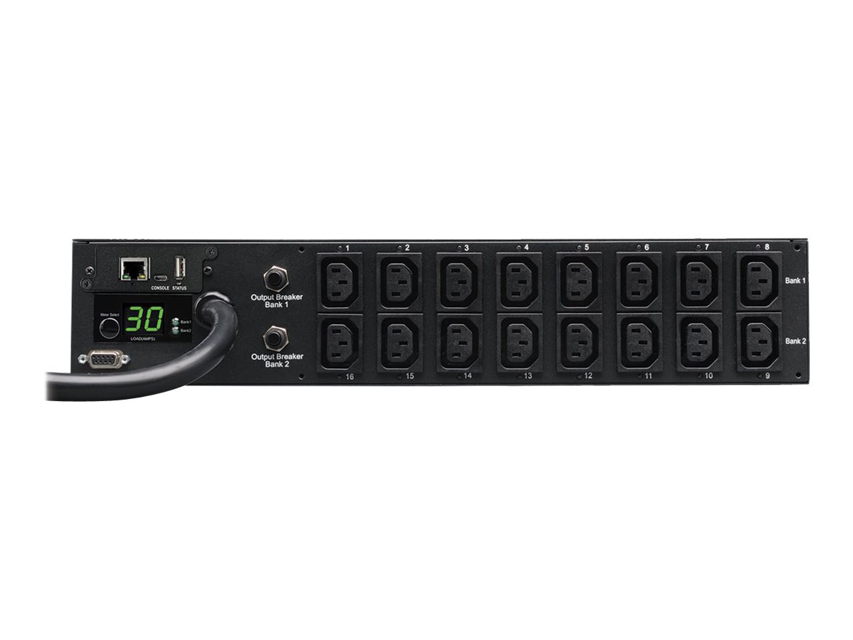 Tripp Lite PDU Single Phase Switched Horizontal 208/240V 5.8kw 16 C13 30A