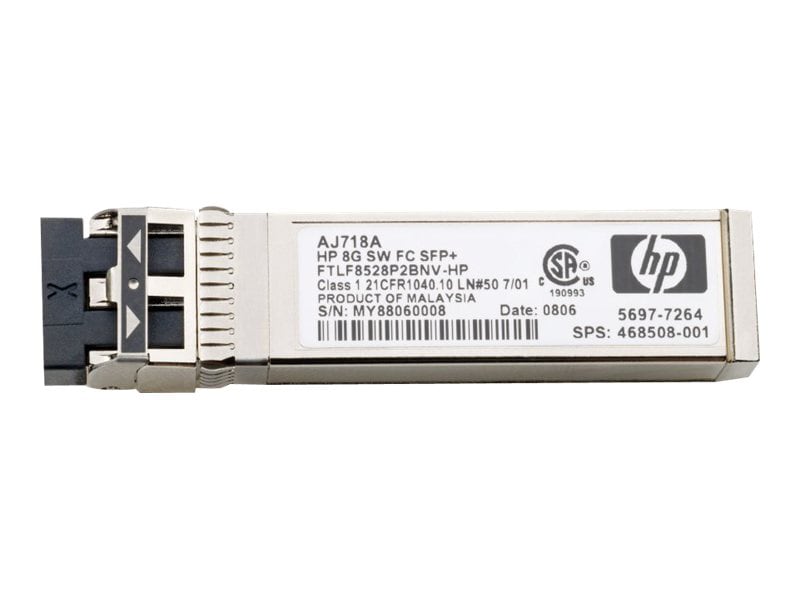 HPE - SFP (mini-GBIC) transceiver module - 8Gb Fibre Channel (SW)