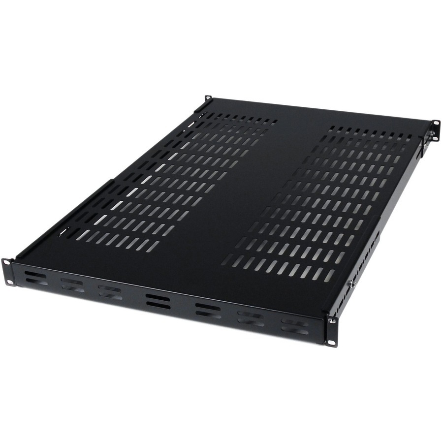 StarTech.com 1U 19.5 to 38in Adjustable Mounting Depth Vented Rack Mount Sh