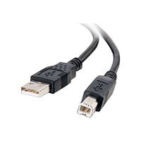 C2G 6.6ft USB A to USB B Cable - USB A to B Cable - USB 2.0 - Black - M/M -