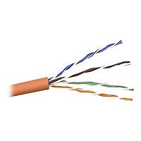 Belkin Cat6 1000ft Orange Stranded Bulk Cable, PVC, 4PR, 24 AWG, 1000'