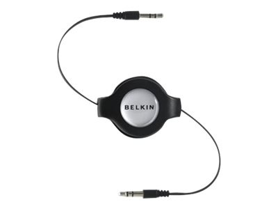 Belkin Retractable Car Stereo Cable for iPod and iPhone - audio cable - 5 f