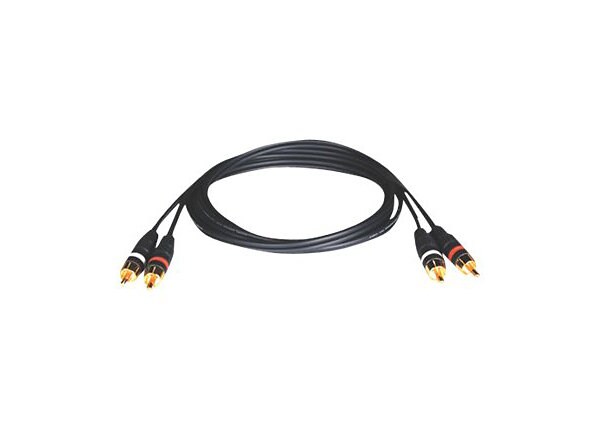 Tripp Lite 6ft High Resolution Gold Audio Coax Cables 2 x RCA M/M 6' - audio cable - 1.83 m