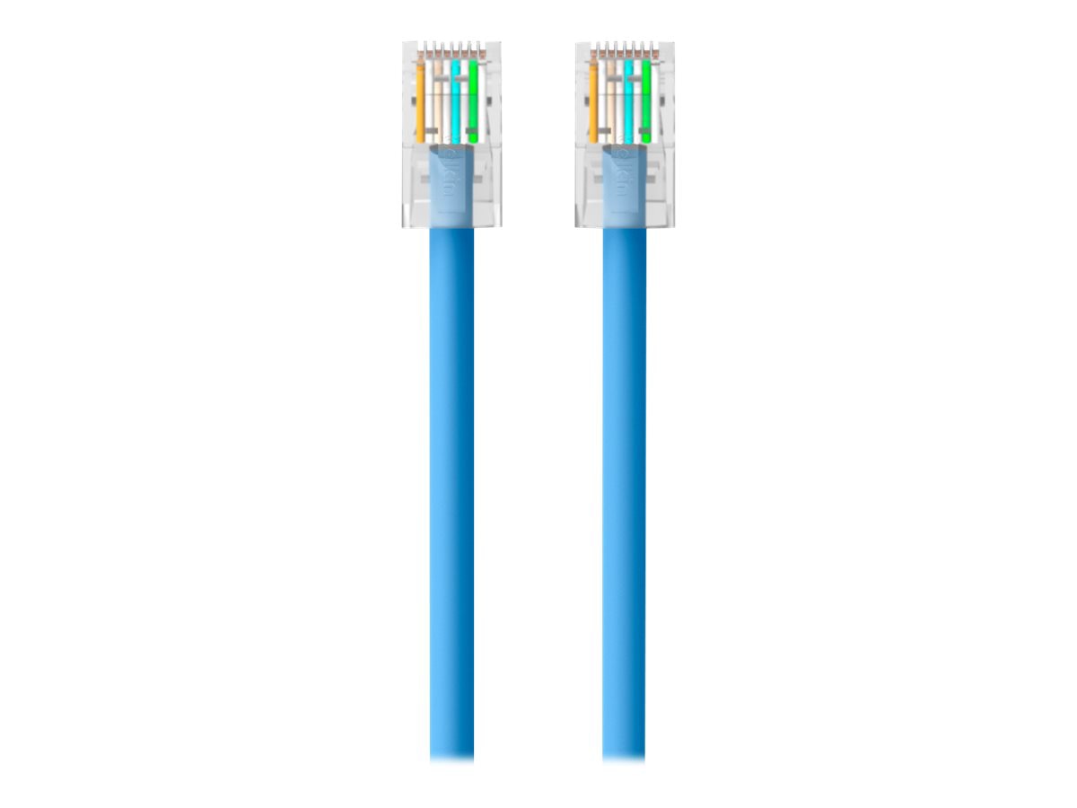 Belkin 7ft CAT6 Ethernet Patch Cable, RJ45, M/M, Blue - patch cable - 7 ft