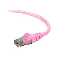 Belkin Cat6 50ft Pink Ethernet Patch Cable, UTP, 24 AWG, Snagless, Molded, RJ45, M/M, 50'