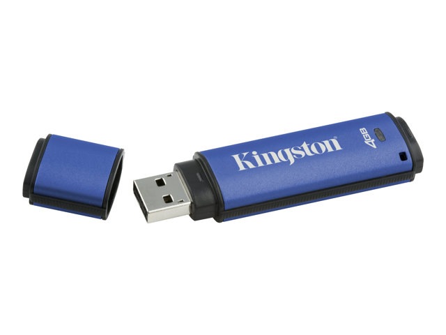 Kingston DataTraveler Vault - Privacy Edition - USB flash drive - 4 GB