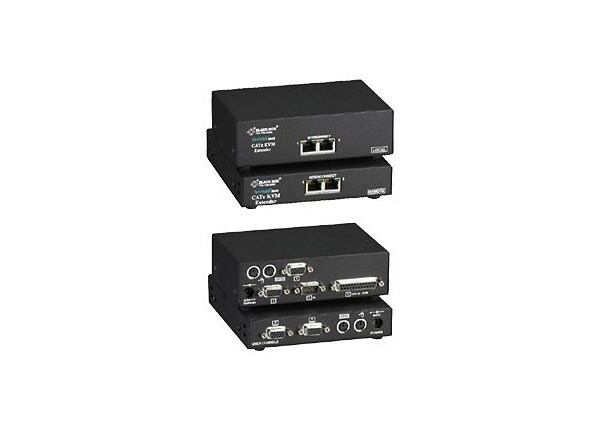 Black Box ServSwitch Brand Dual-Video CATx KVM Extender Dual-Access Kit - KVM extender