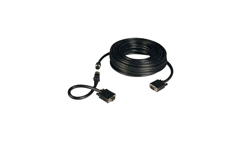 Tripp Lite 100ft VGA Coax Monitor Cable Easy Pull with RGB High Resolution HD15 M/M 100' - VGA cable kit - 100 ft